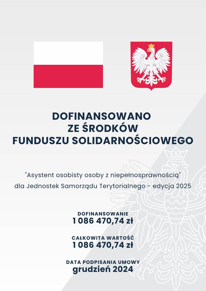 Plakat - fundusz solidarnościowy